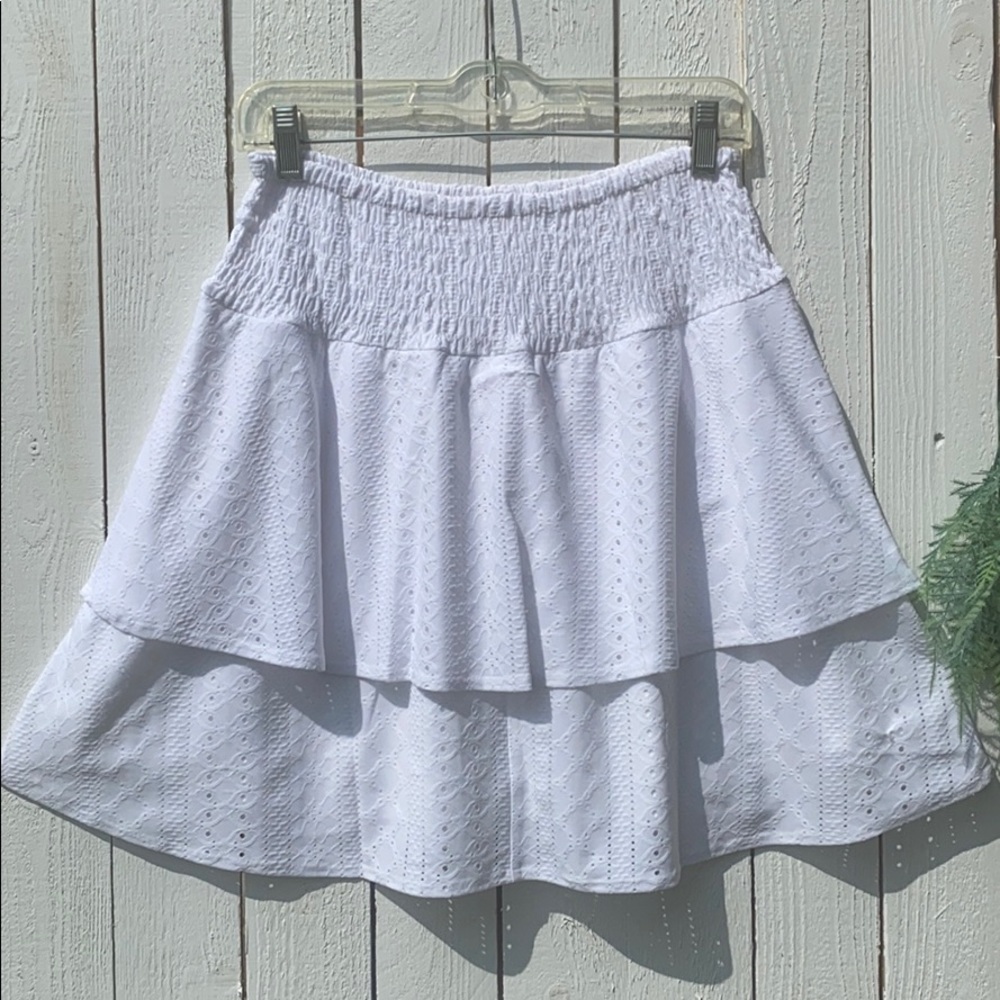 Tiered Eyelet Skirt - Picture 6 of 8